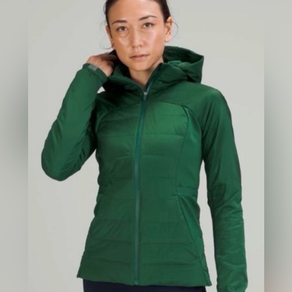 Lululemon Women’s Size 10 Down for It All Jacket in Everglade Green NWT - Picture 6 of 11